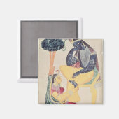 De God Krishna met zijn sterfelijke liefde, Radha Magneet (Voorkant / Achterkant)