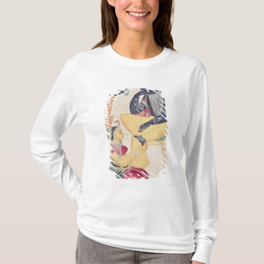 De God Krishna met zijn sterfelijke liefde, Radha T-shirt (Voorkant)