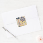 De God Krishna met zijn sterfelijke liefde, Radha Vierkante Sticker (Envelop)