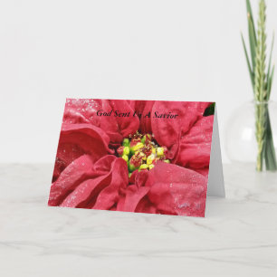 De god stuurde ons een redder feestdagen kaart