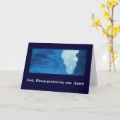 DE GOD, TE BESCHERMEN GELIEVE MIJN ZOON KAART (Gele Bloem)