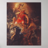 De God Thor vecht Poster (Voorkant)