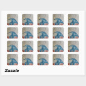 De god Thoth Vierkante Sticker (Vel)