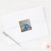 De god Thoth Vierkante Sticker (Envelop)