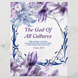 De God van alle culturen Waterverf paper
