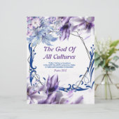 De God van alle culturen Waterverf paper (Staand voorkant)