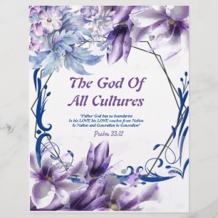 De God van alle culturen Waterverf paper
