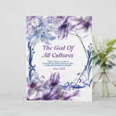 De God van alle culturen Waterverf paper (Staand voorkant)