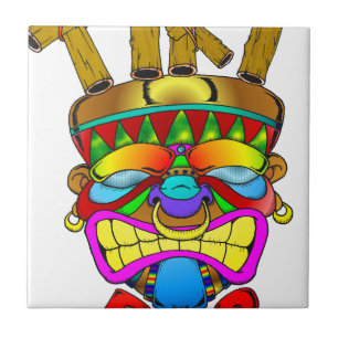 De God van de Bar van Tiki Tegeltje