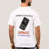 De god van de bosbes t-shirt (Achterkant)