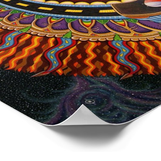 De god van de genezing poster (Hoek)