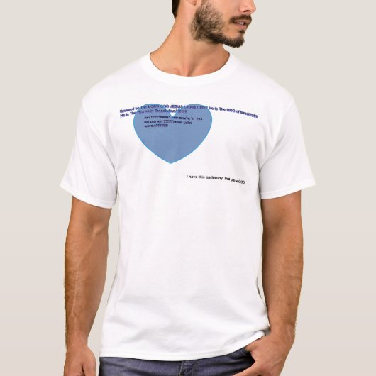 De GOD van Israël T-shirt (Voorkant)