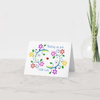 De God van mei zegent u & Uw Familie - Bloemen & Kaart