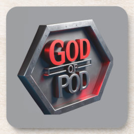 De God van POD (print on demand) Bier Onderzetter
