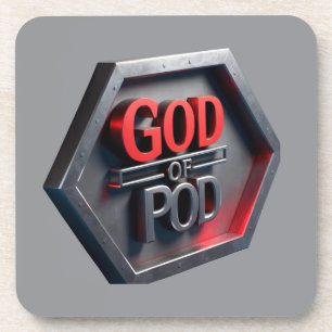 De God van POD (print on demand) Bier Onderzetter