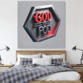 De God van POD (print on demand) Canvas Afdruk (Insitu (Slaapkamer))