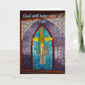 De god zal u behandelen kaart (Voorkant)