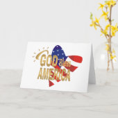 De god zegent de kaart van Amerika (Gele Bloem)