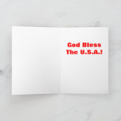 De god zegent de V.S.! Kaart (Binnen)