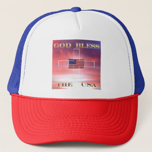 De god zegent de V.S. Trucker Pet (Voorkant)