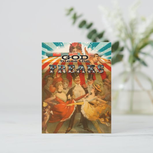 De god zegent Freaks 2 Briefkaart (Staand voorkant)