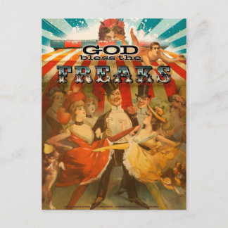 De god zegent Freaks 2 Briefkaart