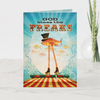 De god zegent Freaks (Wenskaart) Kaart