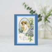 De god zegent Thy Pasen Feestdagenkaart (Staand voorkant)