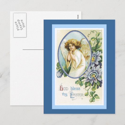 De god zegent Thy Pasen Feestdagenkaart (Voorkant / Achterkant)