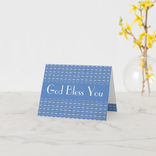 De god zegent u kaart (Gele Bloem)