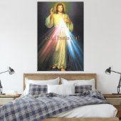De Goddelijke Barmhartigheid 40x60 Devotioneel Afb Canvas Afdruk (Insitu (Slaapkamer))