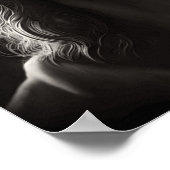 De goddelijke blik van Jezus Christus van hoop Poster (Hoek)