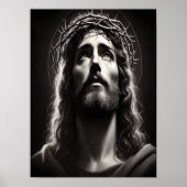 De goddelijke blik van Jezus Christus van hoop Poster (Voorkant)