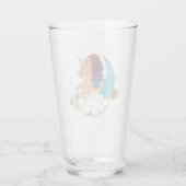 De Goddelijke Eenhoorn | Maan en wolken Glas (Achterkant)