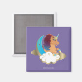 De Goddelijke Eenhoorn | Maan en wolken Magneet (Voorkant / Achterkant)