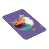 De Goddelijke Eenhoorn | Maan en wolken Magneet (Rechterzijde)