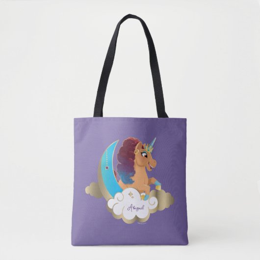 De Goddelijke Eenhoorn | Maan en wolken Tote Bag (Voorkant)
