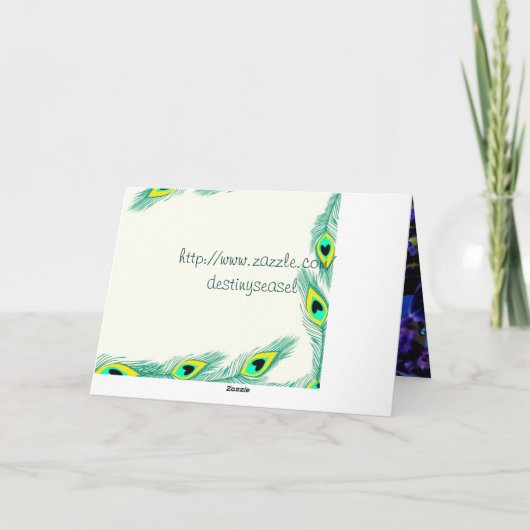 De goddelijke Kaart van de Verjaardag (Achterkant)