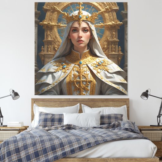 De goddelijke keizerin: een verhaal van hemelse we canvas afdruk (Insitu (Slaapkamer))