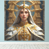 De goddelijke keizerin: een verhaal van hemelse we canvas afdruk (Insitu (Houten vloer))