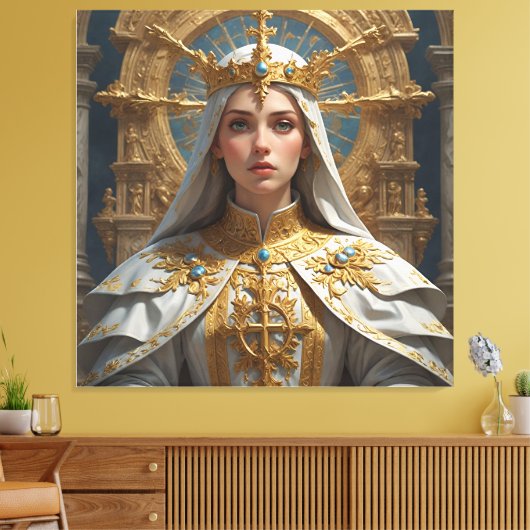 De goddelijke keizerin: een verhaal van hemelse we canvas afdruk (Insitu (Woonkamer))