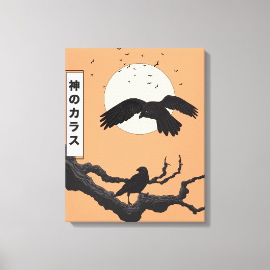 De goddelijke kraai canvas afdruk (Voorkant)