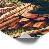 De goddelijke roeping van de ark van Noach ontvouw Poster (Hoek)