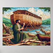 De goddelijke roeping van de ark van Noach ontvouw Poster (Voorkant)