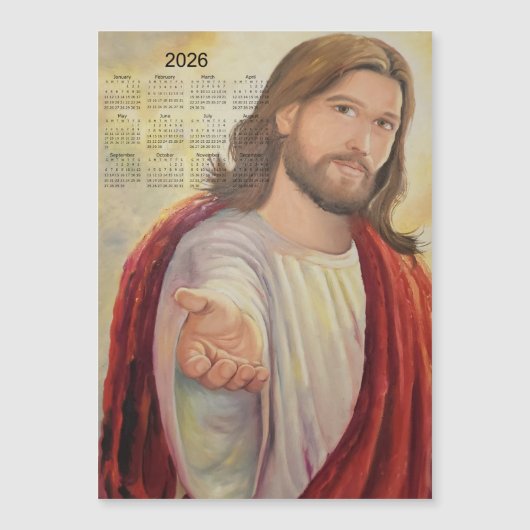 De goddelijke uitnodiging: Jezus 2026 Kalender (Voorkant)