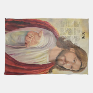 De goddelijke uitnodiging: Jezus 2026 Kalender Theedoek