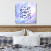 De Goddelijke Wil kent geen beperkingen. Inspirere Canvas Afdruk (Insitu (Slaapkamer))