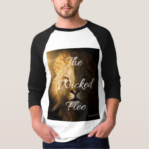 De goddeloze vlucht spreekwoorden 28:1 kjv Mannen T-shirt