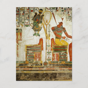 De goden Osiris en Atum uit Tomb van Briefkaart
