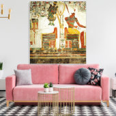 De goden Osiris en Atum uit Tomb van Canvas Afdruk (Insitu (Woonkamer))